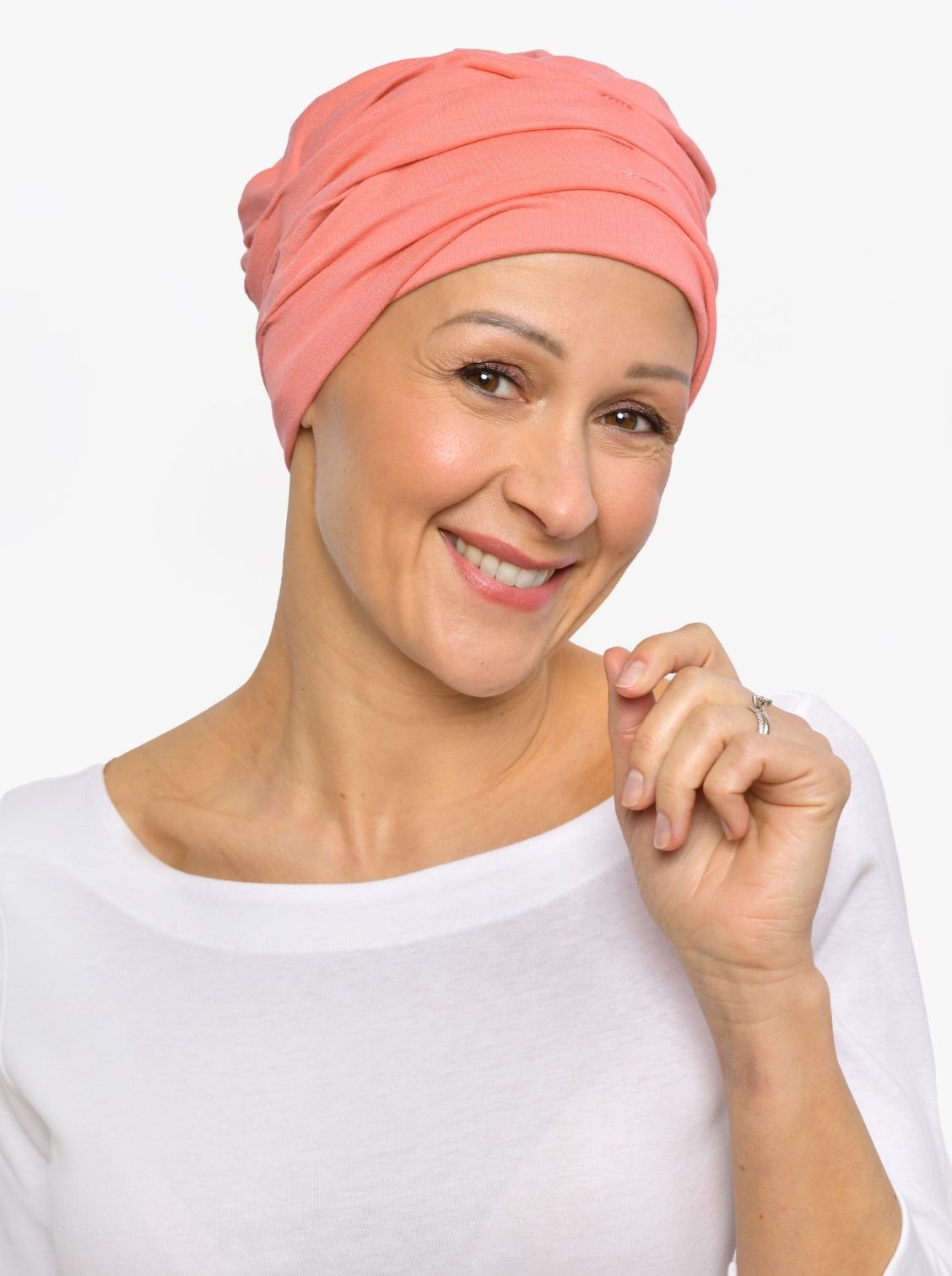 Chemo mutsje Marlene - Peach