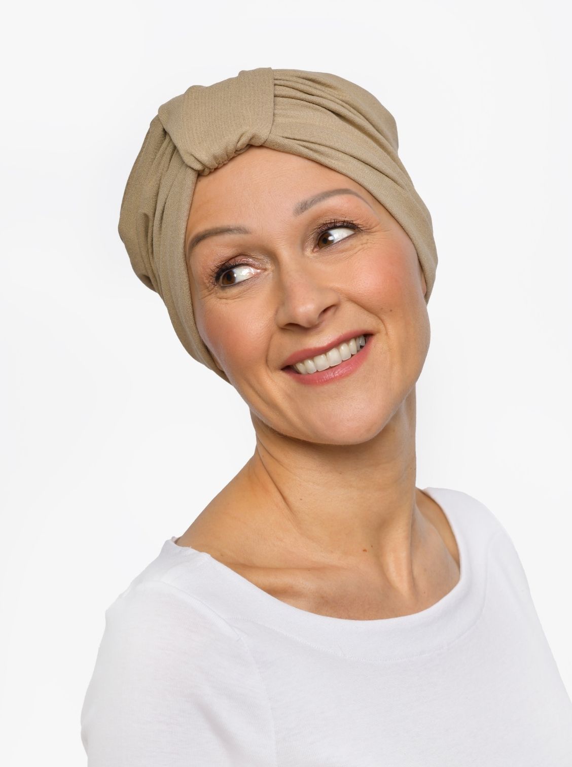 Turban mutsje Sophia – Beige