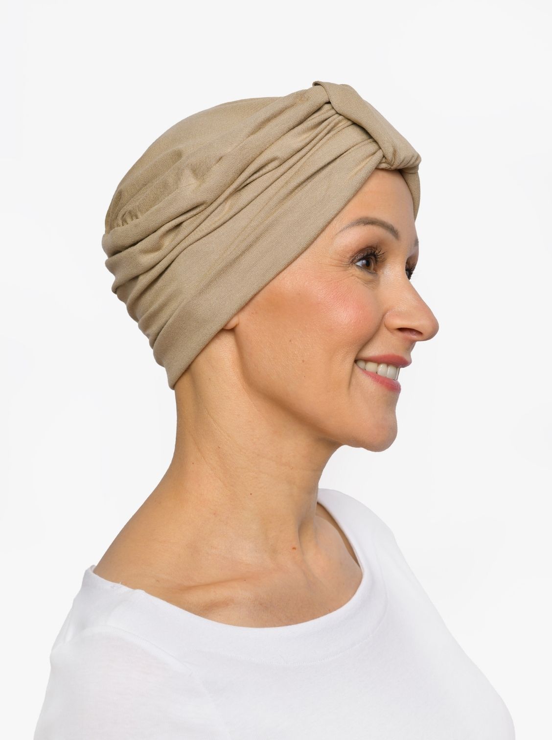 Turban mutsje Sophia – Beige
