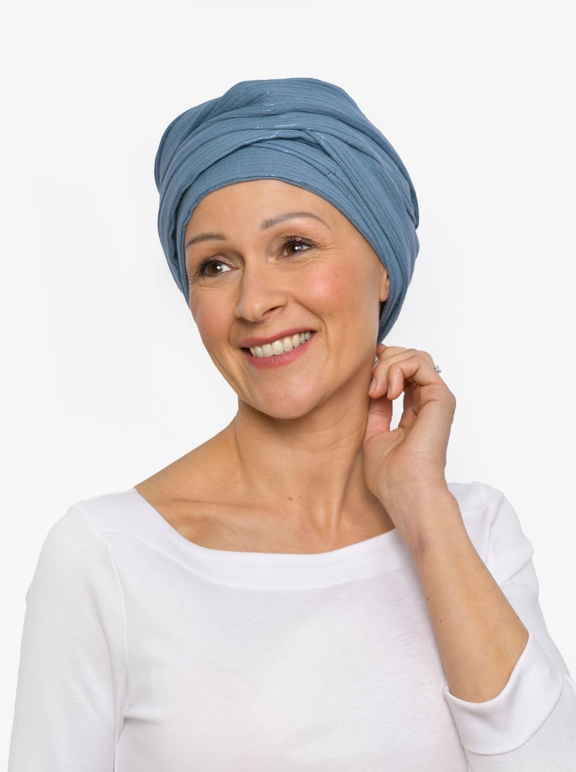 blauwe sjaal chemotherapie haaruitval