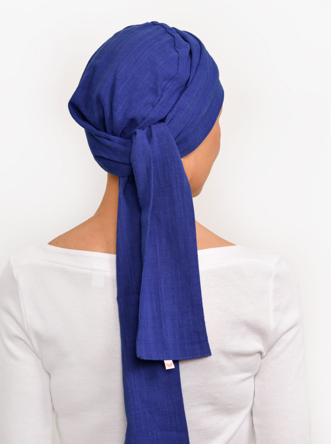 Wikkelsjaal katoen Hannah - Ink blue