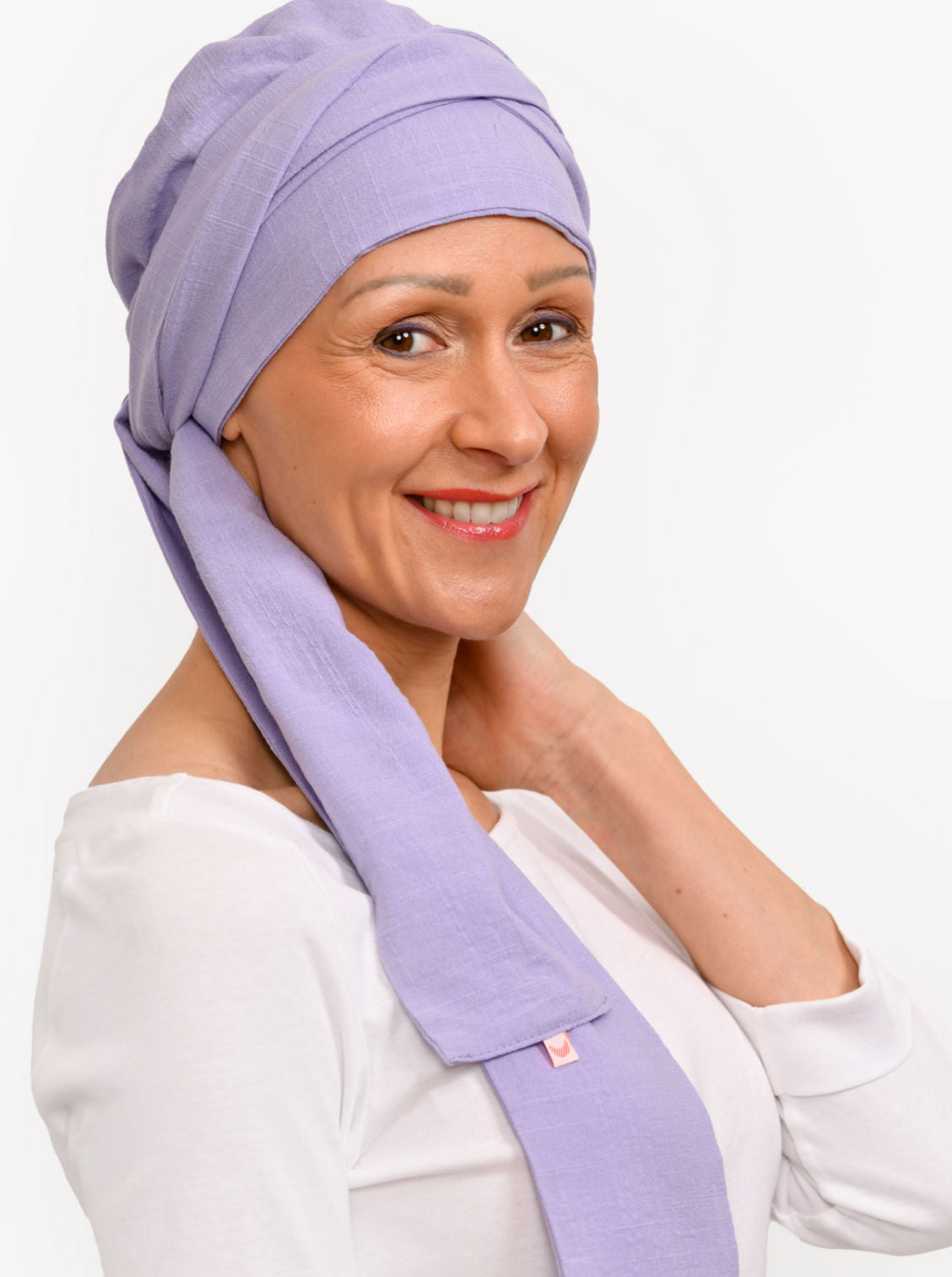 Wikkelsjaal katoen Hannah - Lavender