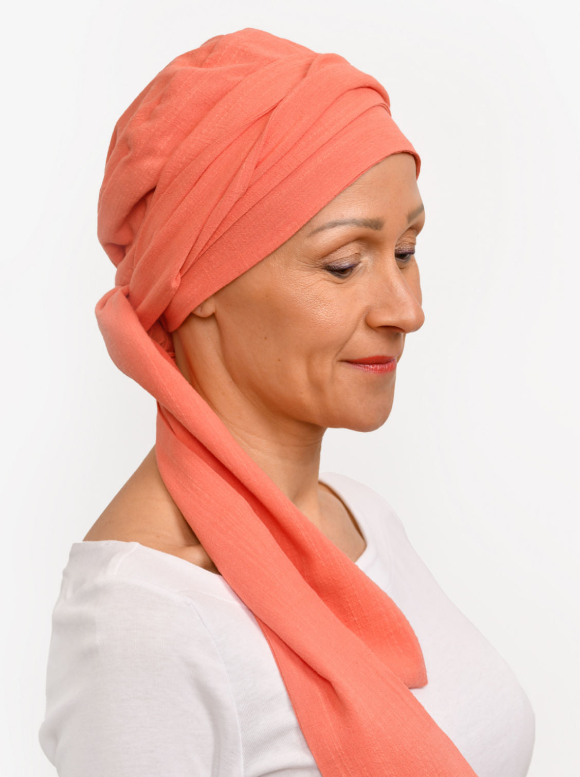 Wikkelsjaal katoen Hannah – Coral