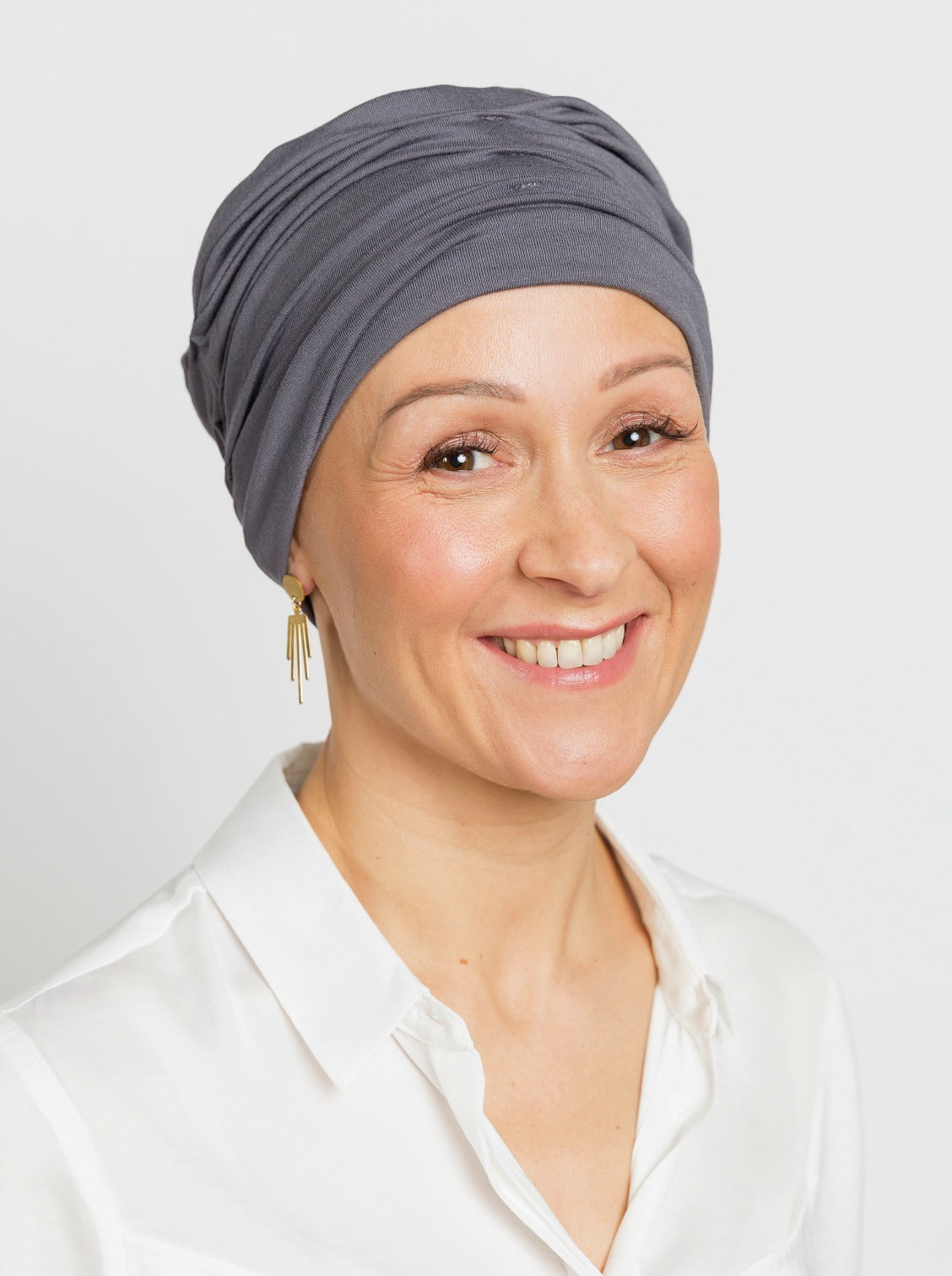 Chemo mutsje Marlene - Dark Taupe