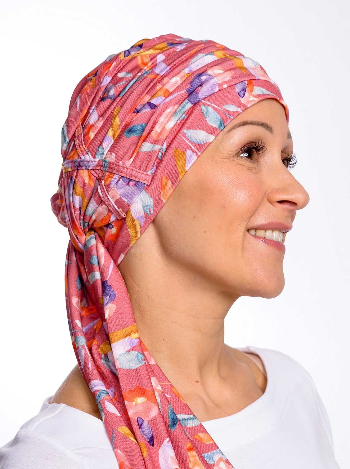 roze chemo sjaaltje rosette la vedette