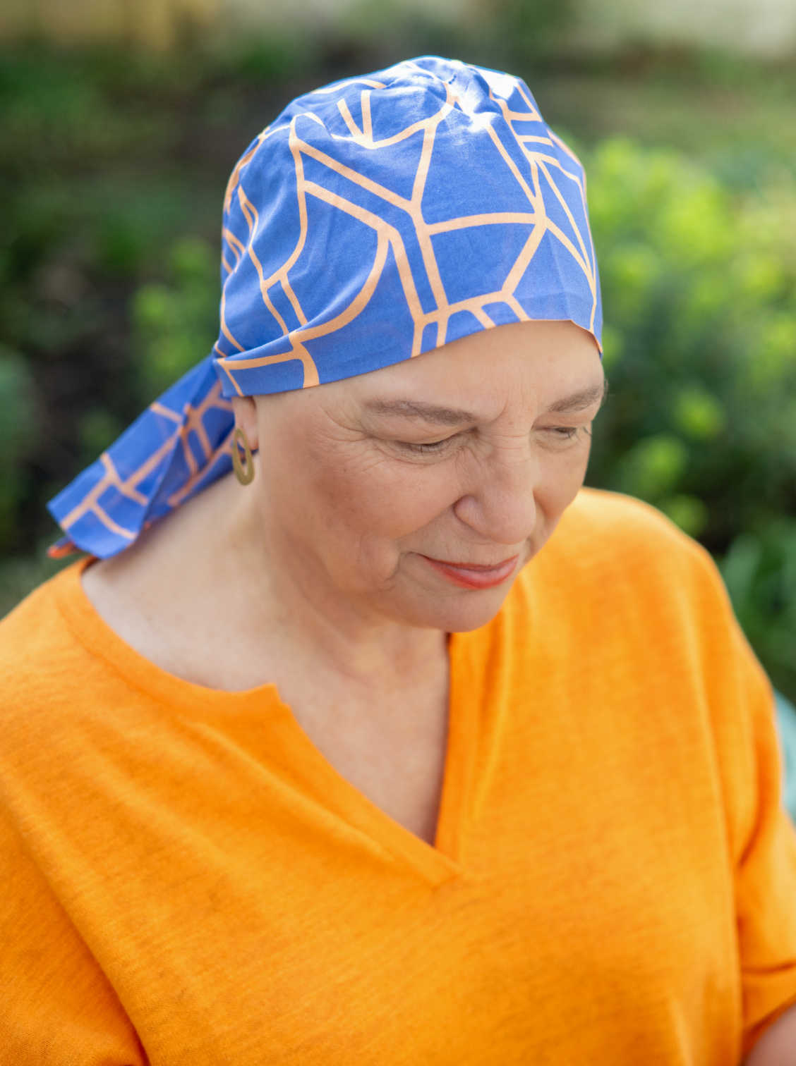 sjaaltje na chemo bandana in katoen