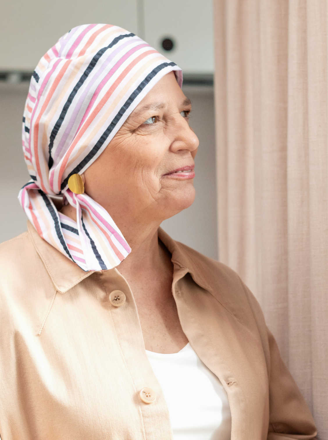 katoen chemo hoofddoekje voor de zomer