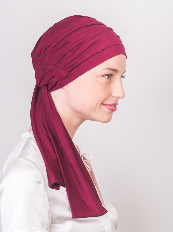 Chemo sjaal Liz - Bordeaux