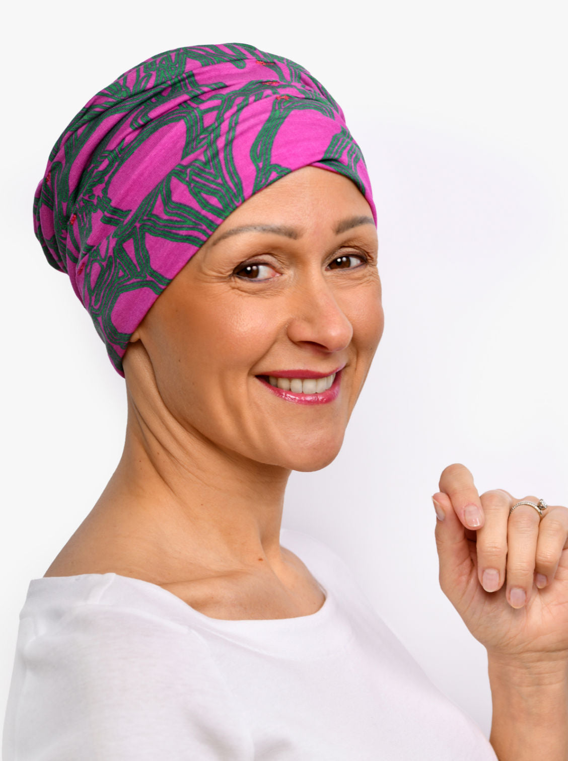 Chemo mutsje Marlene - Flores