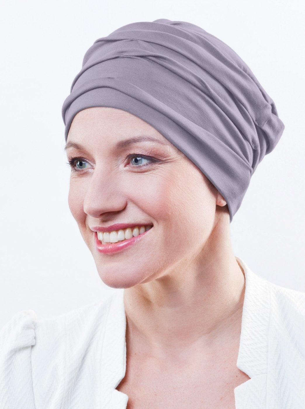 grijs chemo mutsje voor haarverlies dames