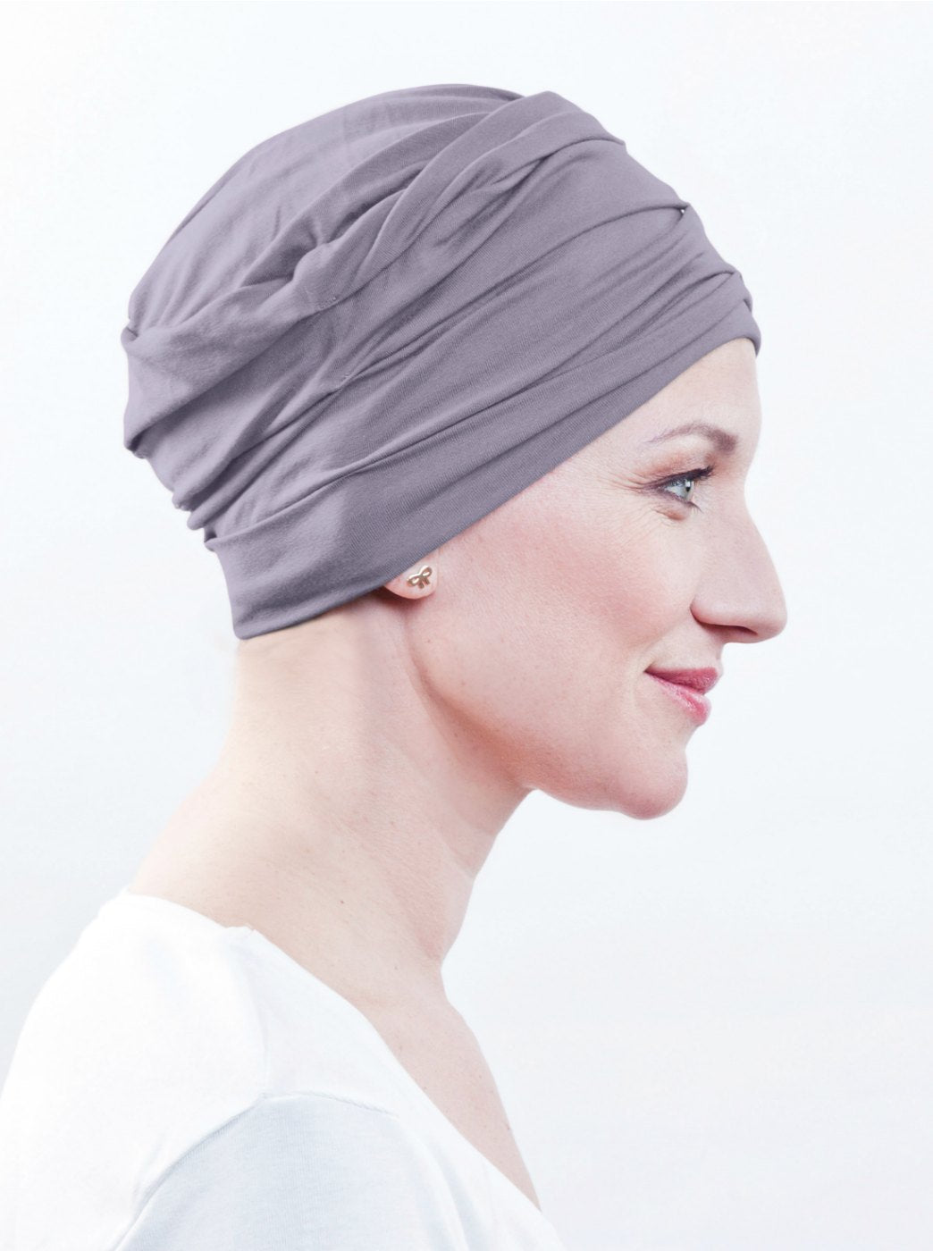 grijs chemo mutsje voor haarverlies dames