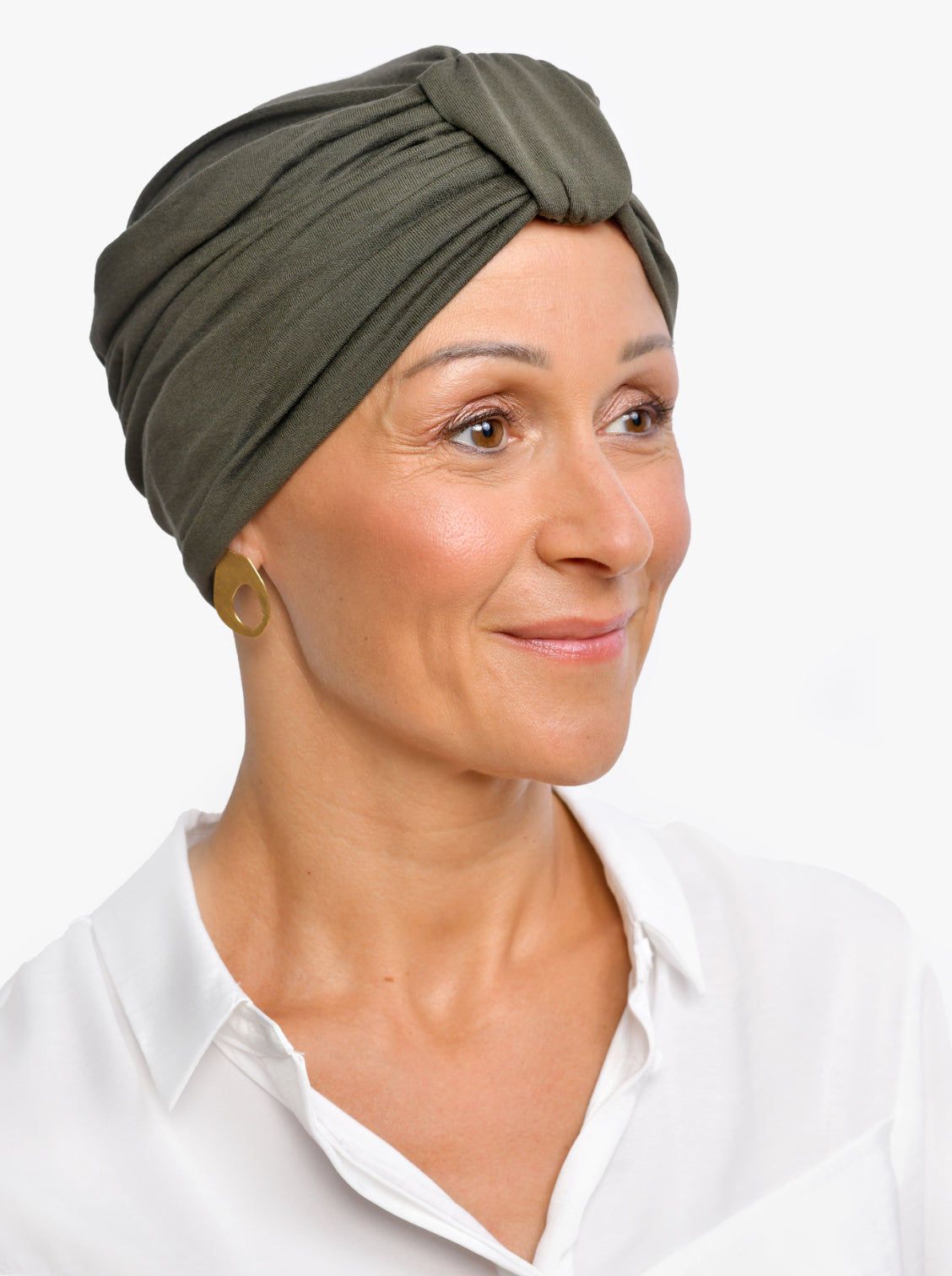 Turban mutsje Sophia – Kaki