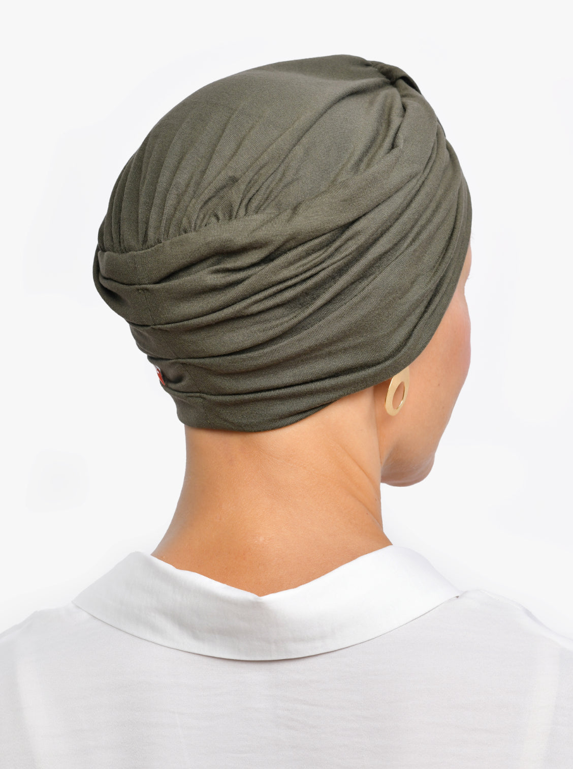 Turban mutsje Sophia – Kaki