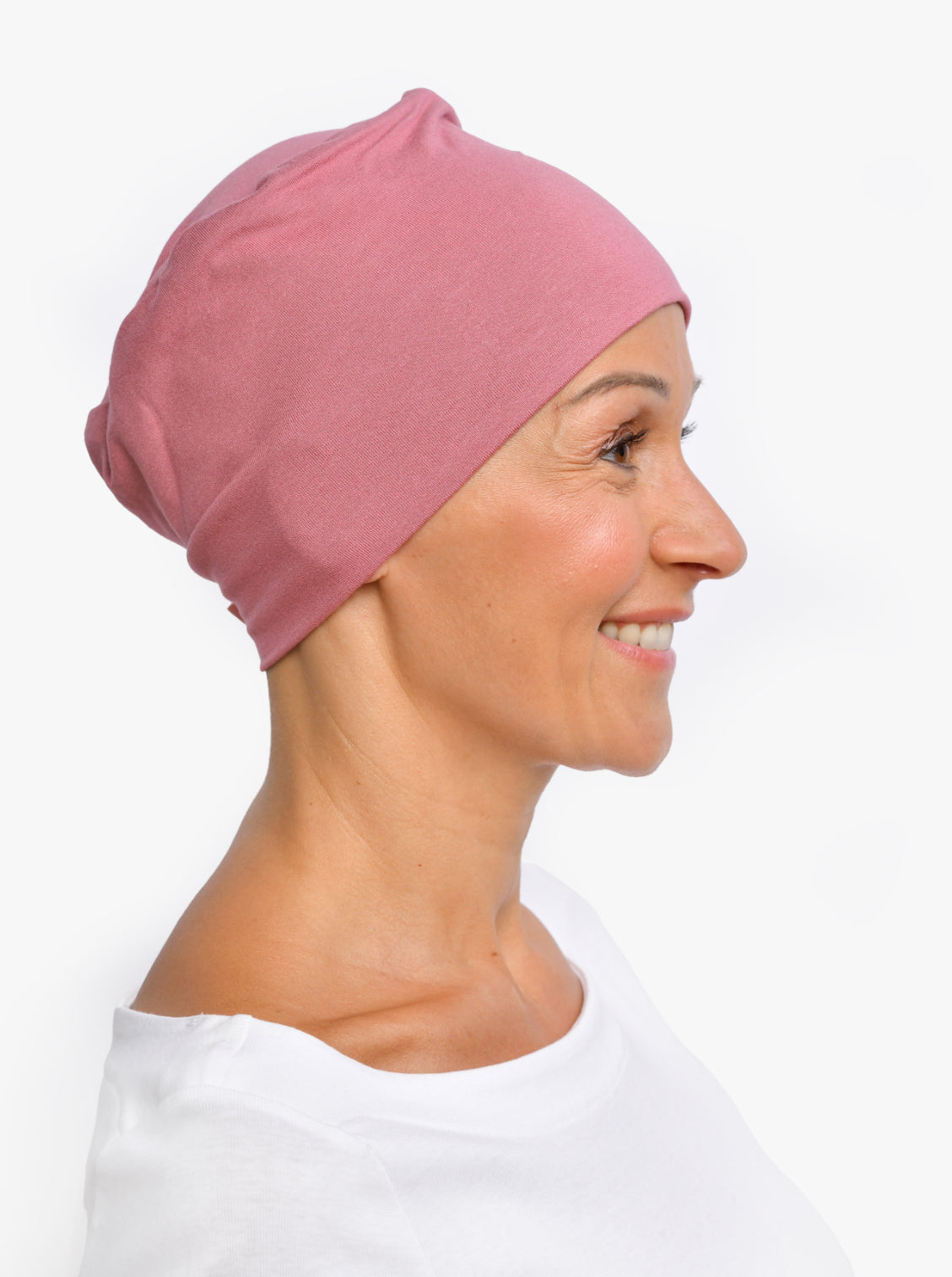 Chemo slaapmutsje Pippa - Soft rose