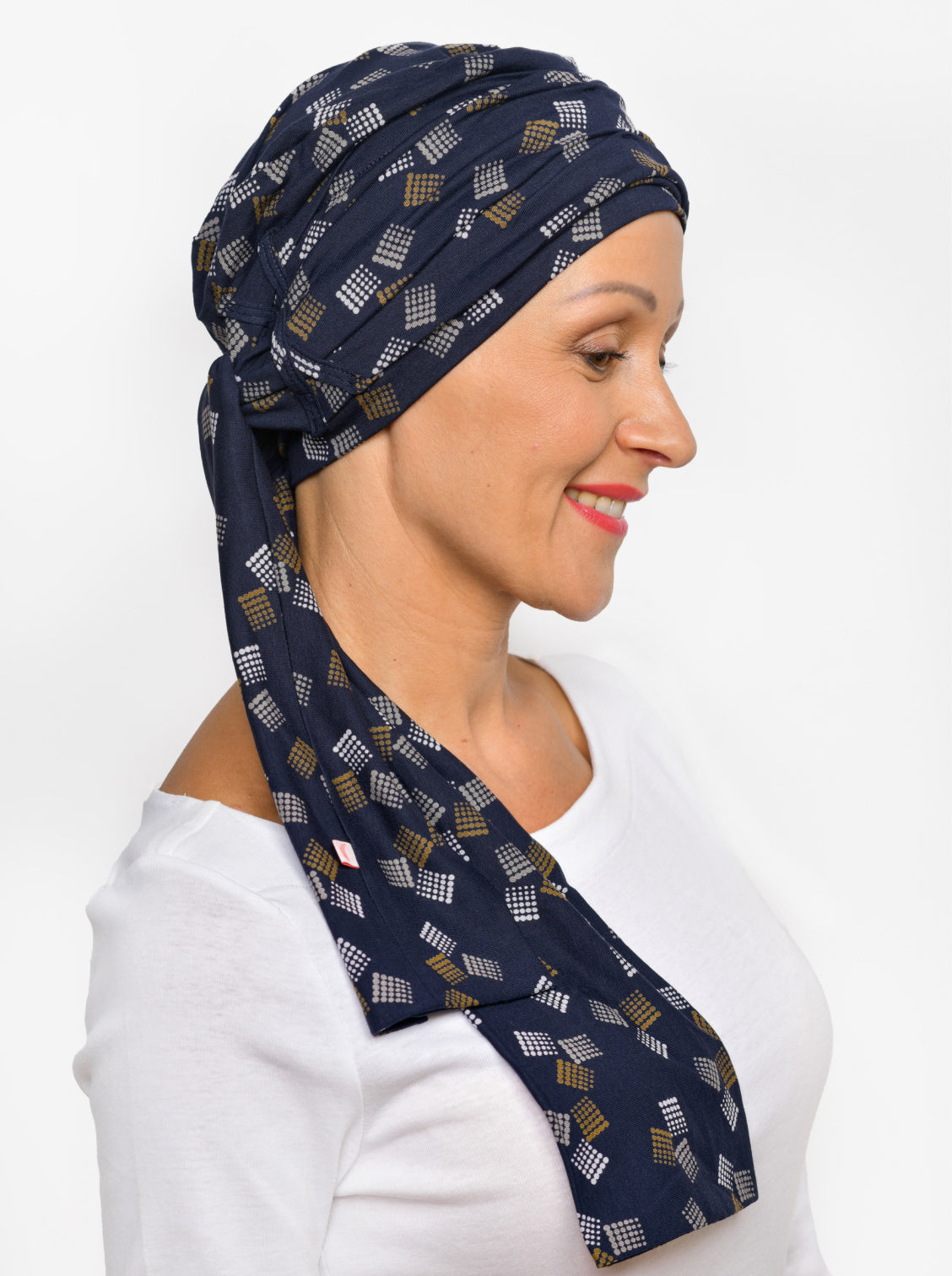 chemo sjaaltje blauw