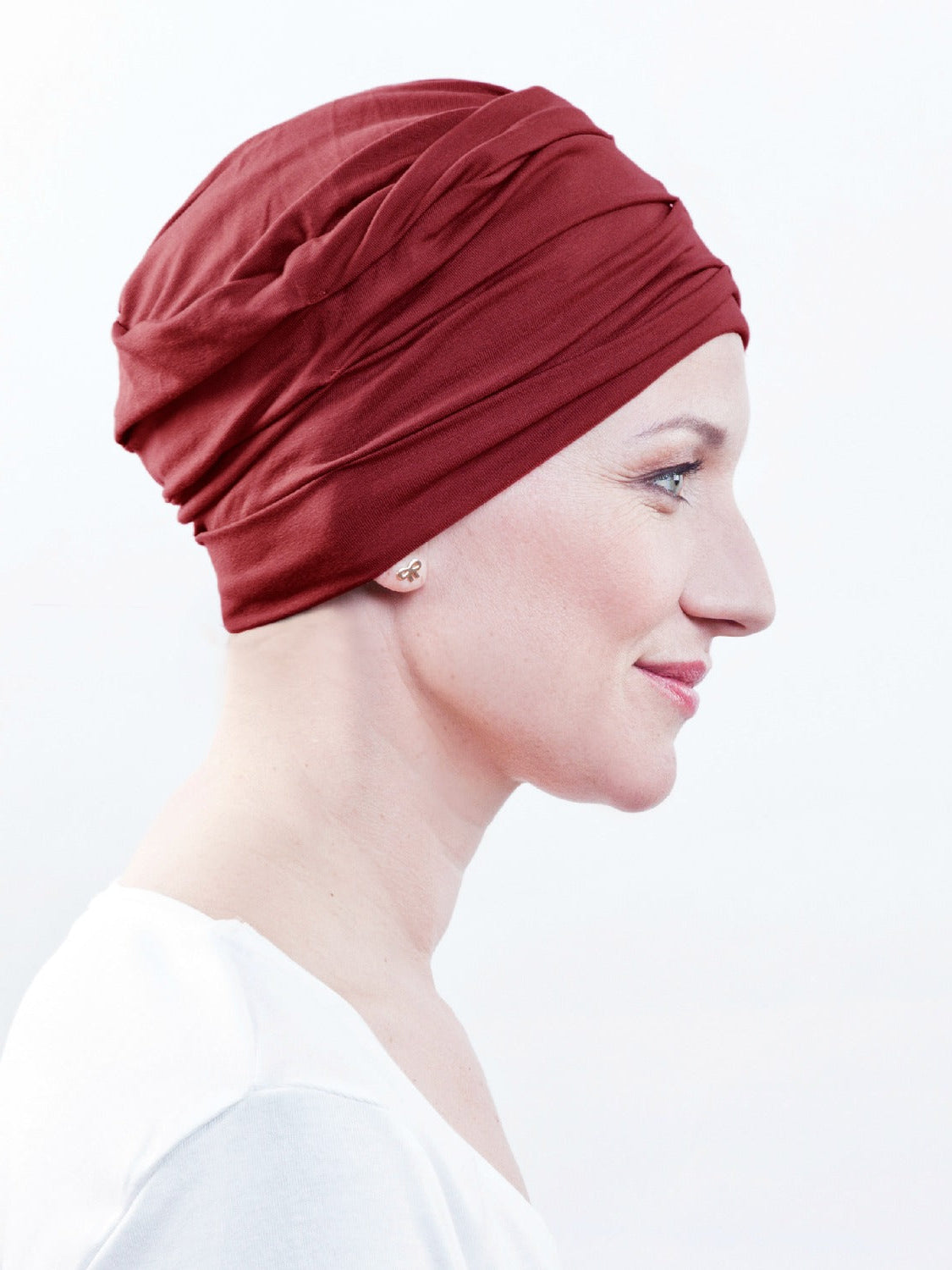 Chemo mutsje Marlene - Bordeaux