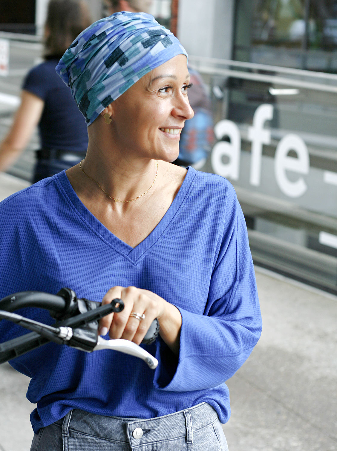 blauw chemo mutsje online