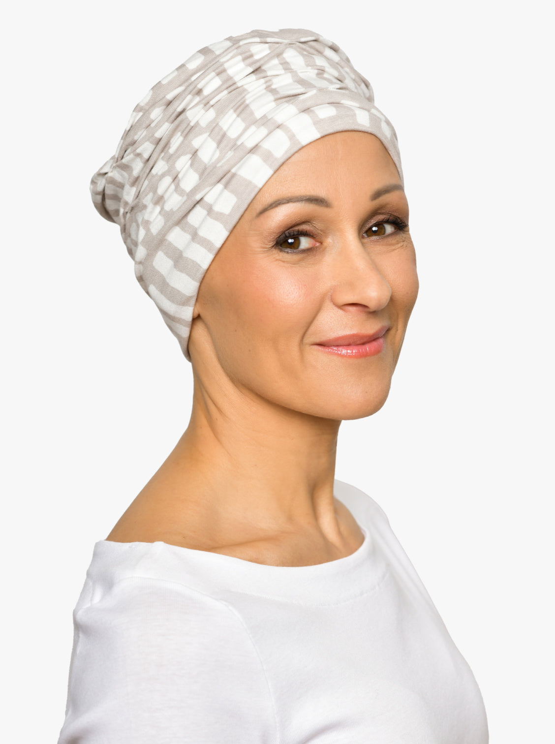 beige mutsje chemotherapie en haaruitval