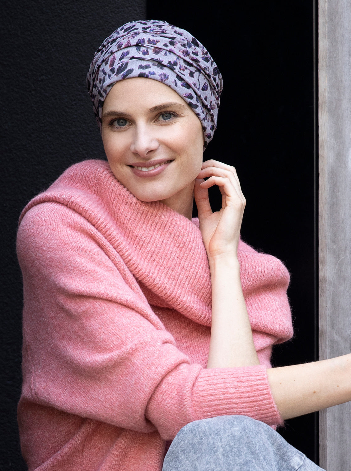 grijs chemo mutsje haarverlies