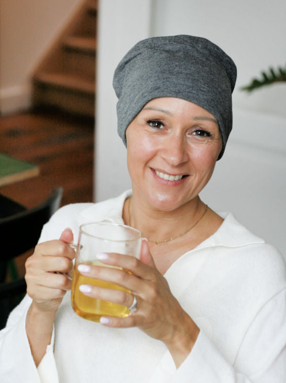 grijs chemo mutsje voor s nachts