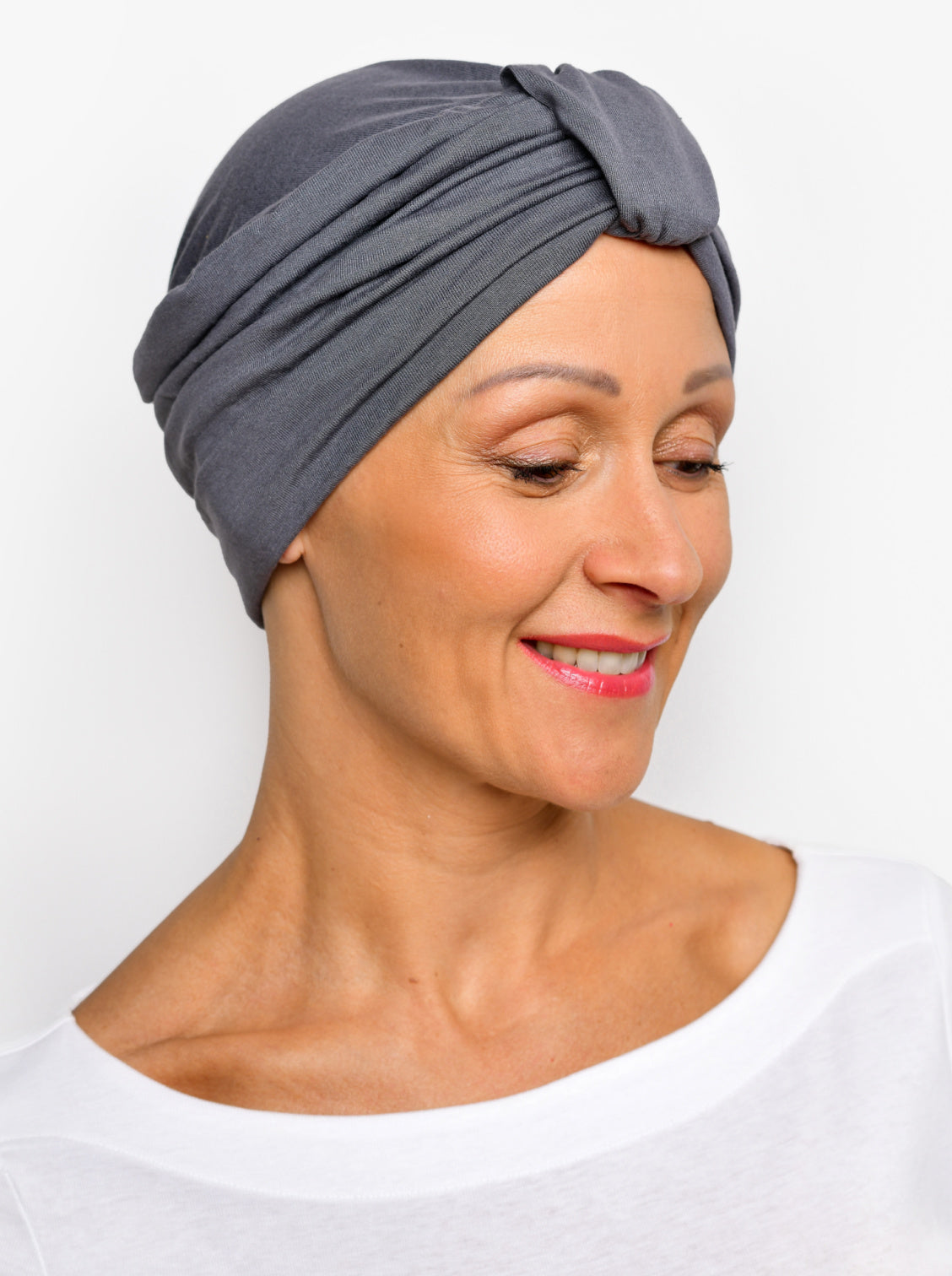Turban mutsje Sophia – Dark taupe