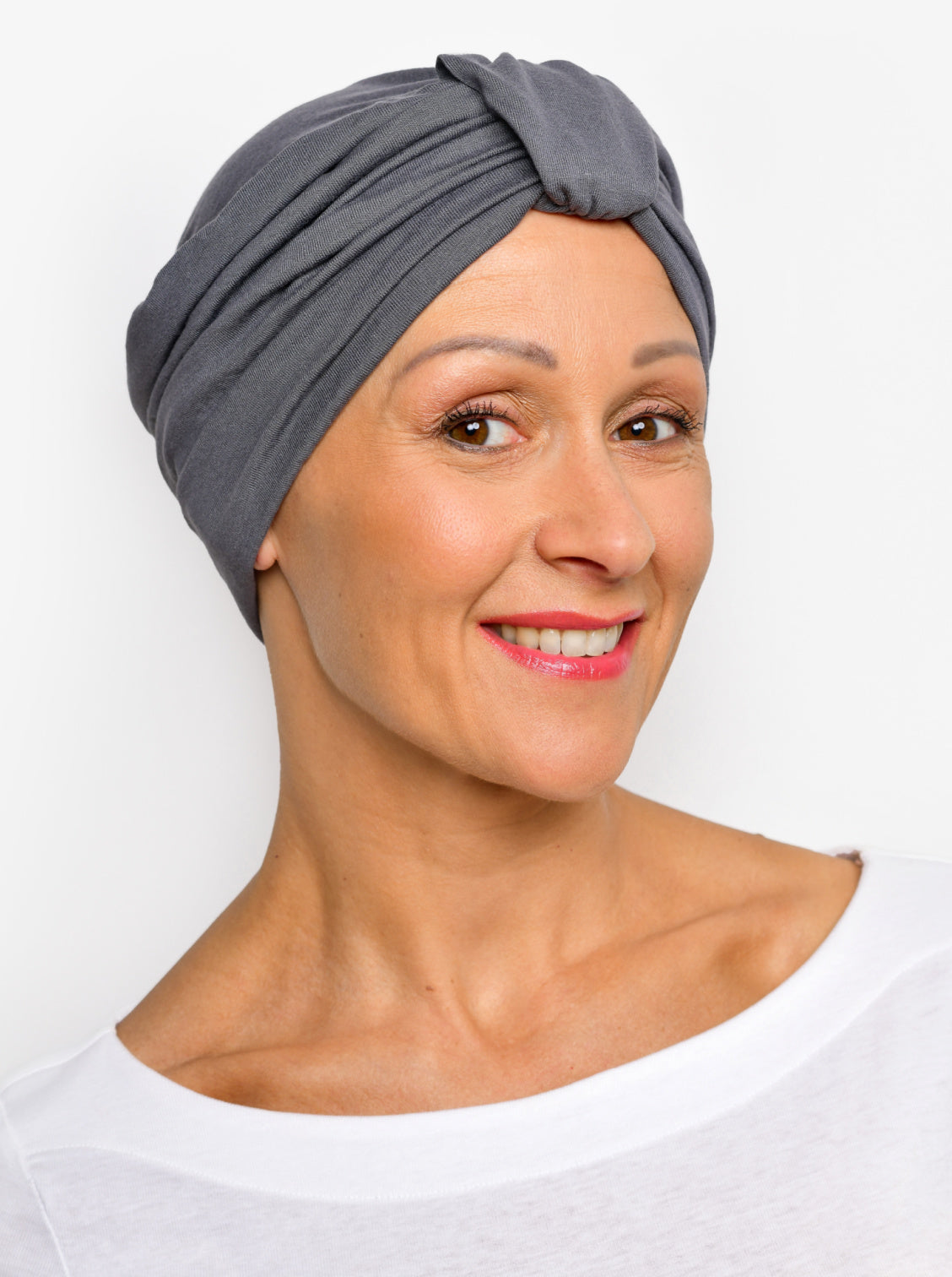 Turban mutsje Sophia – Dark taupe