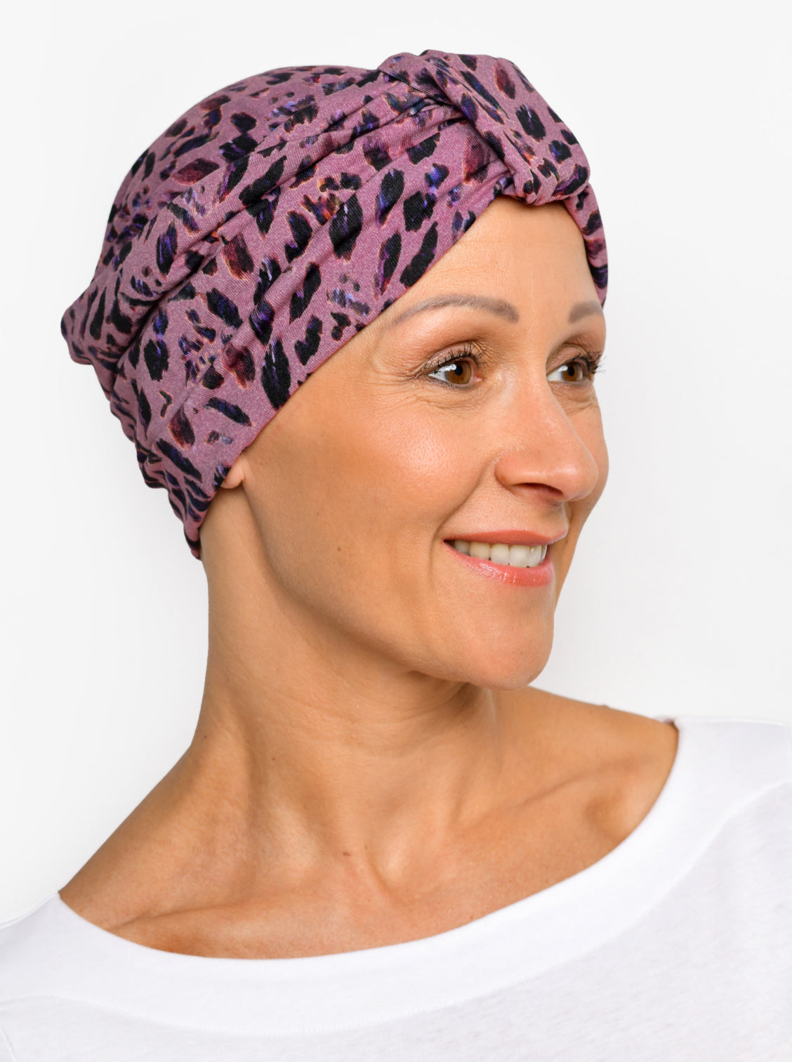 roze mutsje chemo turban alopecia