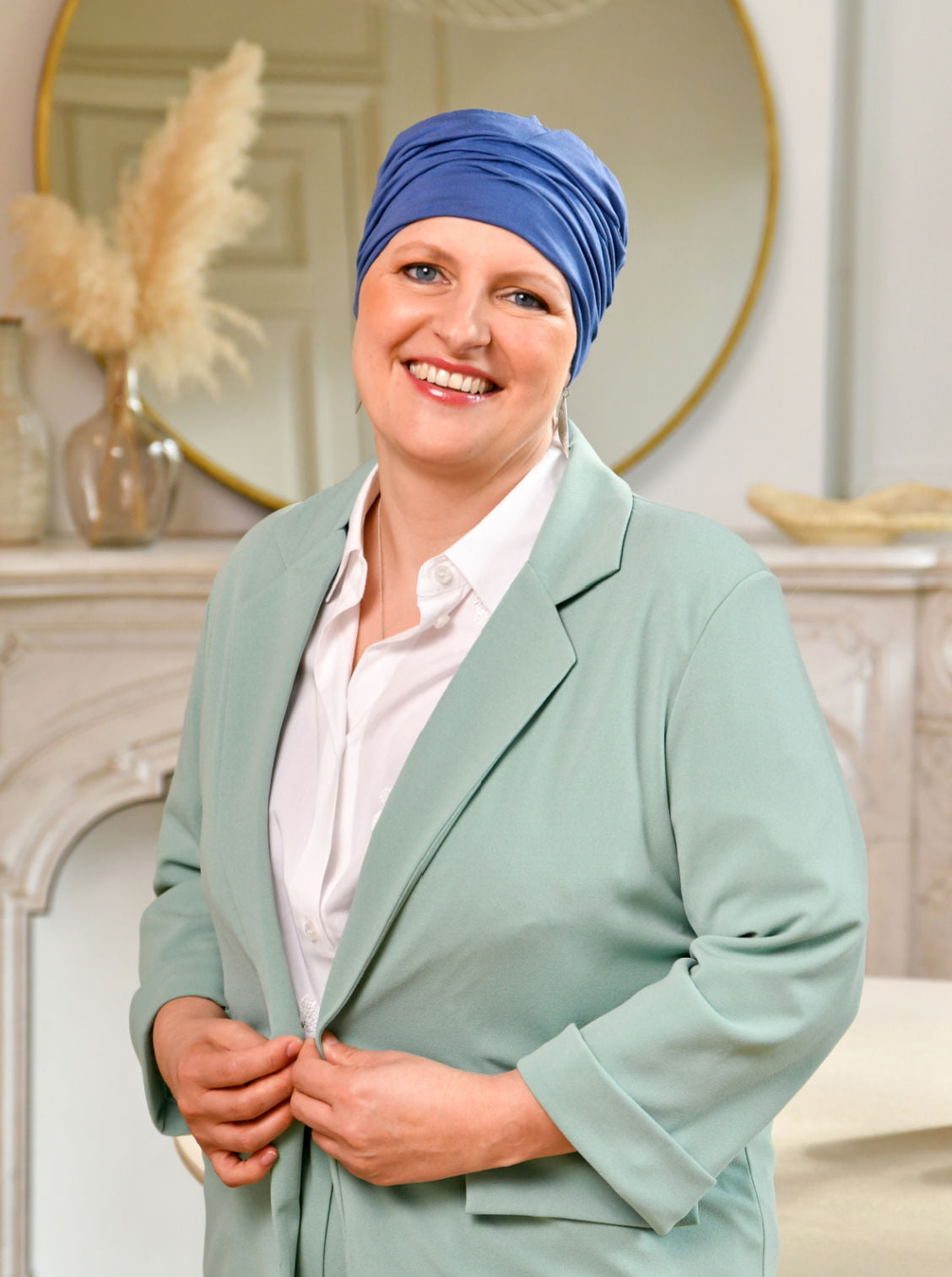 Chemo mutsje Marlene - Night Blue