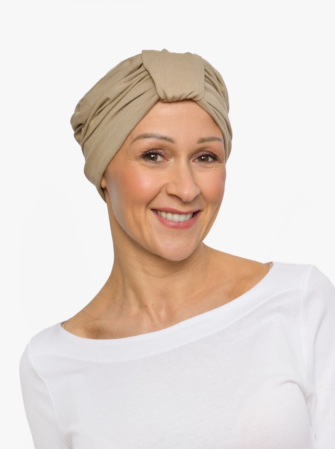 Turban mutsje Sophia – Beige