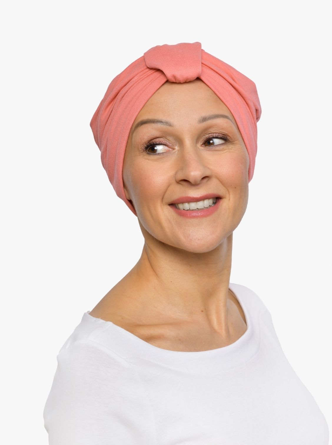 Turban mutsje Sophia – Peach