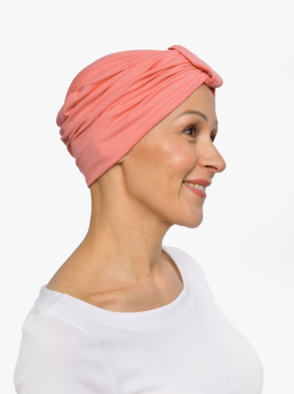 Turban mutsje Sophia – Peach
