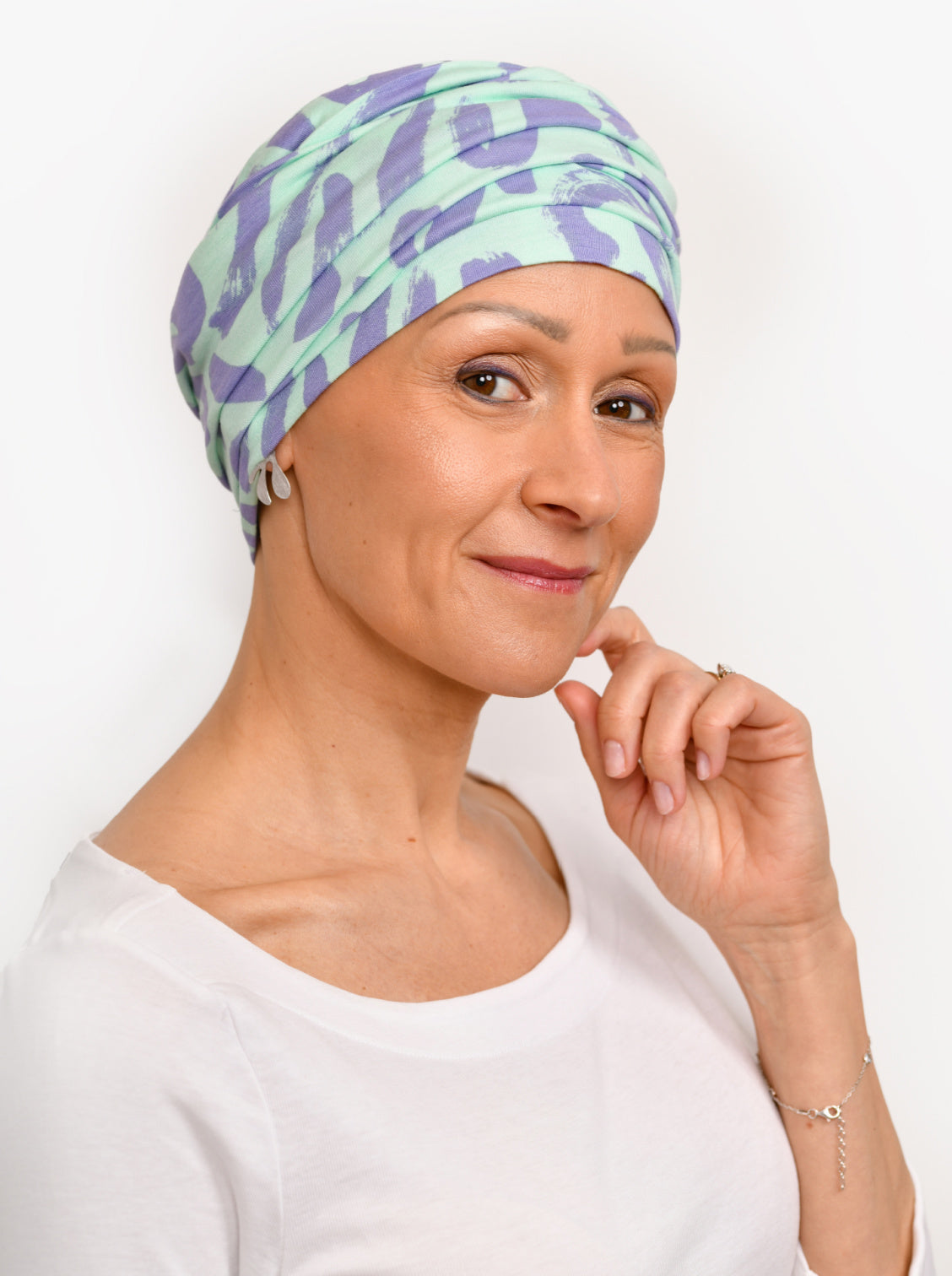 Chemo sjaal Liz - Pistaccio