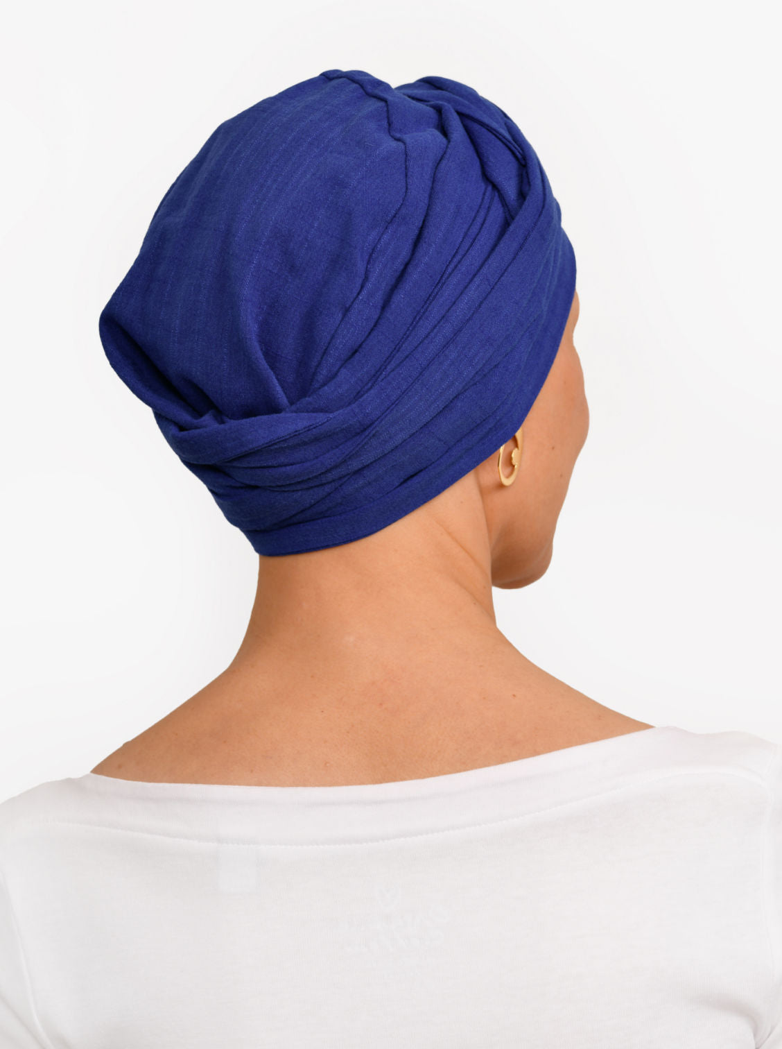Wikkelsjaal katoen Hannah - Ink blue