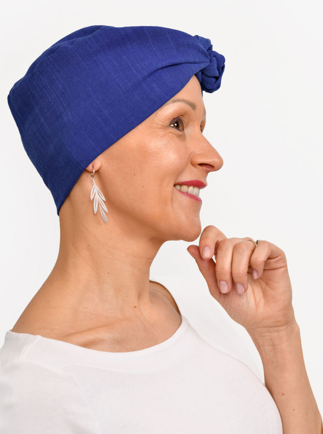 Chemo hoofddoekje Audrey - Ink Blue