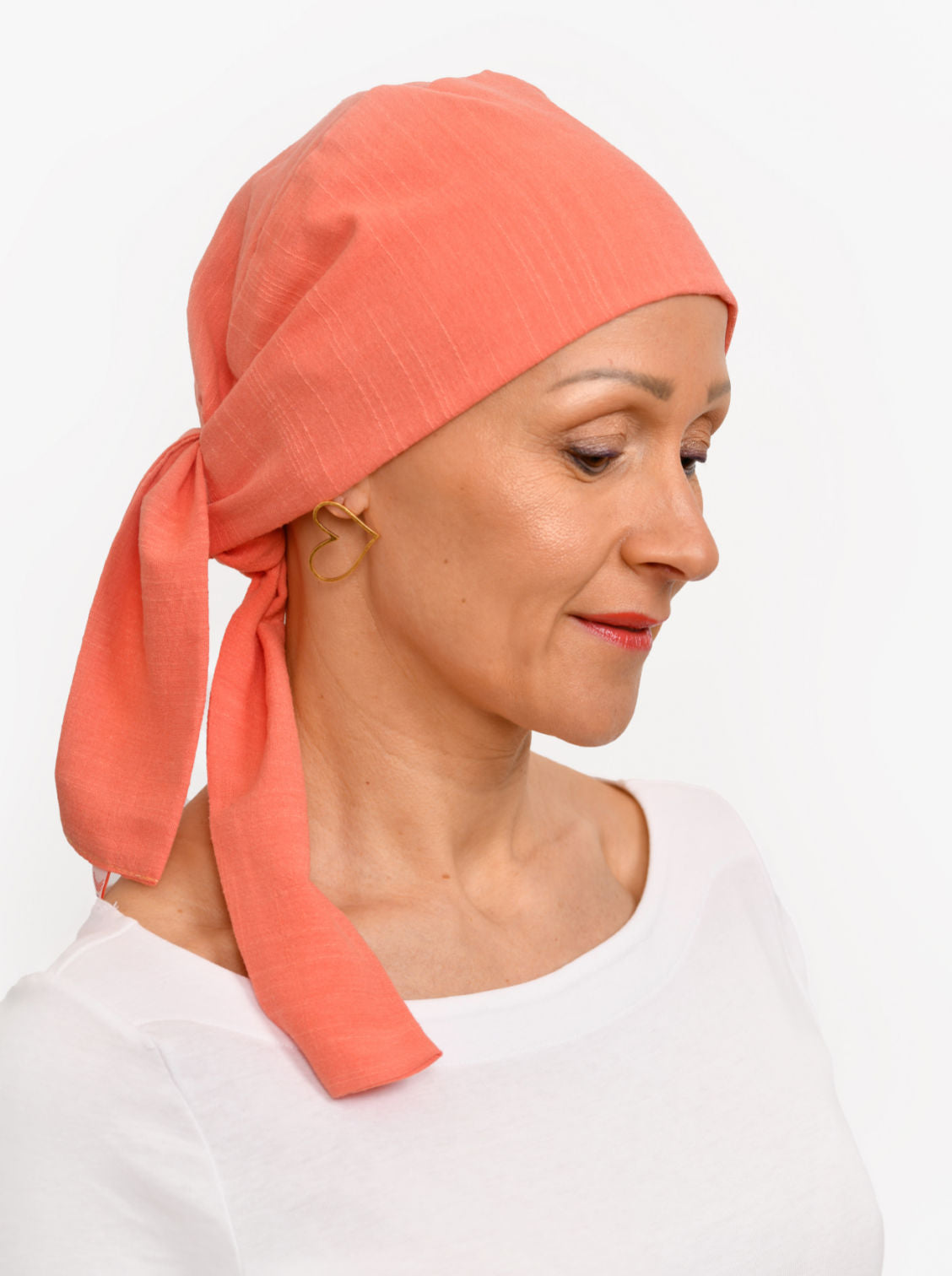 Chemo hoofddoekje Audrey - Coral