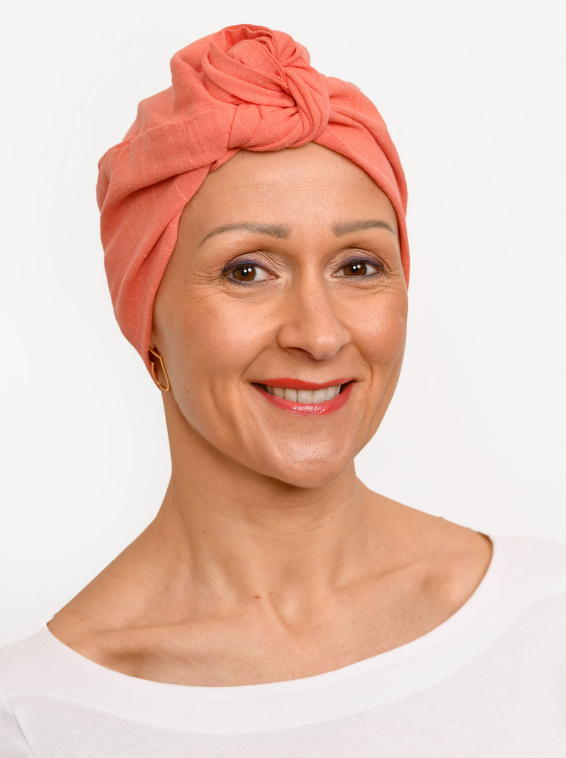 Chemo hoofddoekje Audrey - Coral