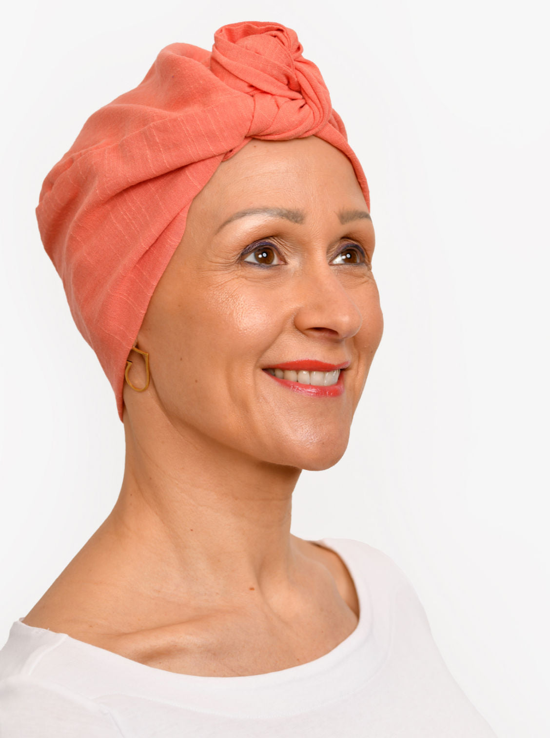 Chemo hoofddoekje Audrey - Coral