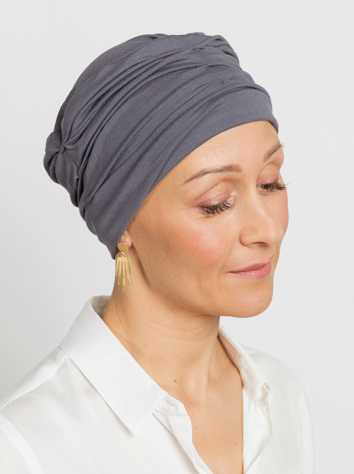Chemo mutsje Marlene - Dark Taupe