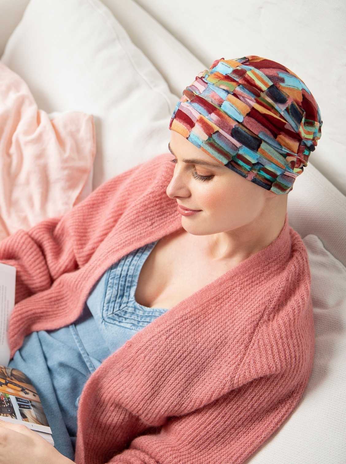 Chemo hat Marlene - Savannah