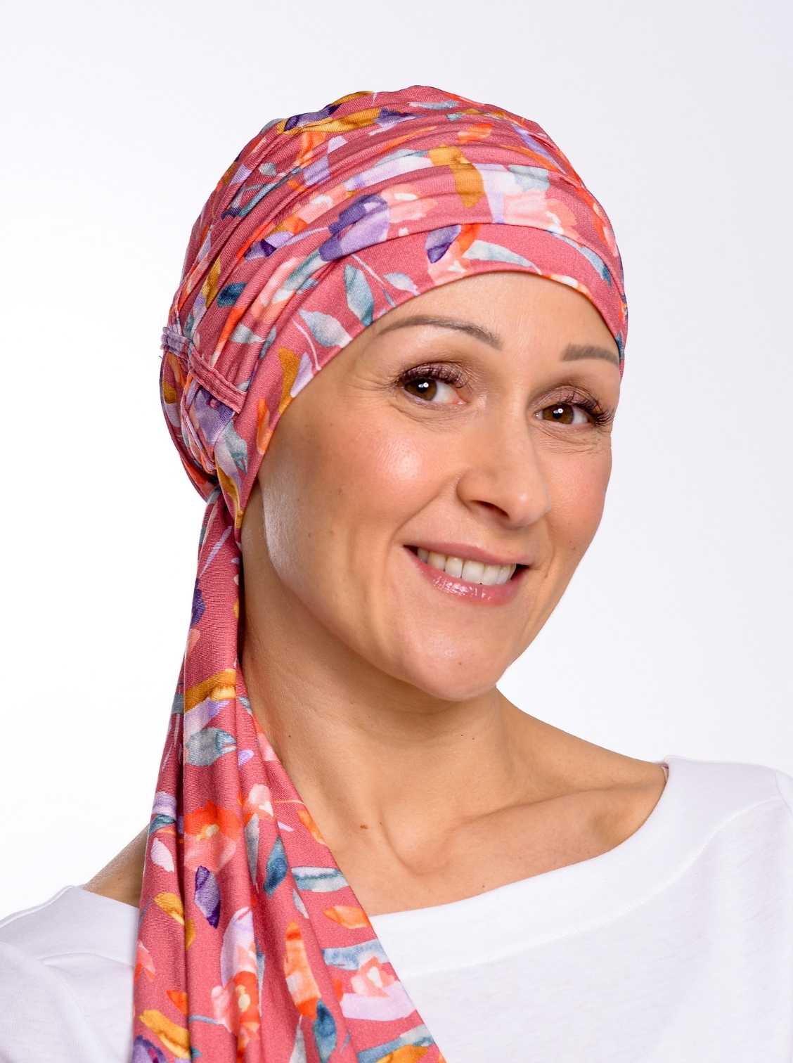 roze chemo sjaaltje rosette la vedette