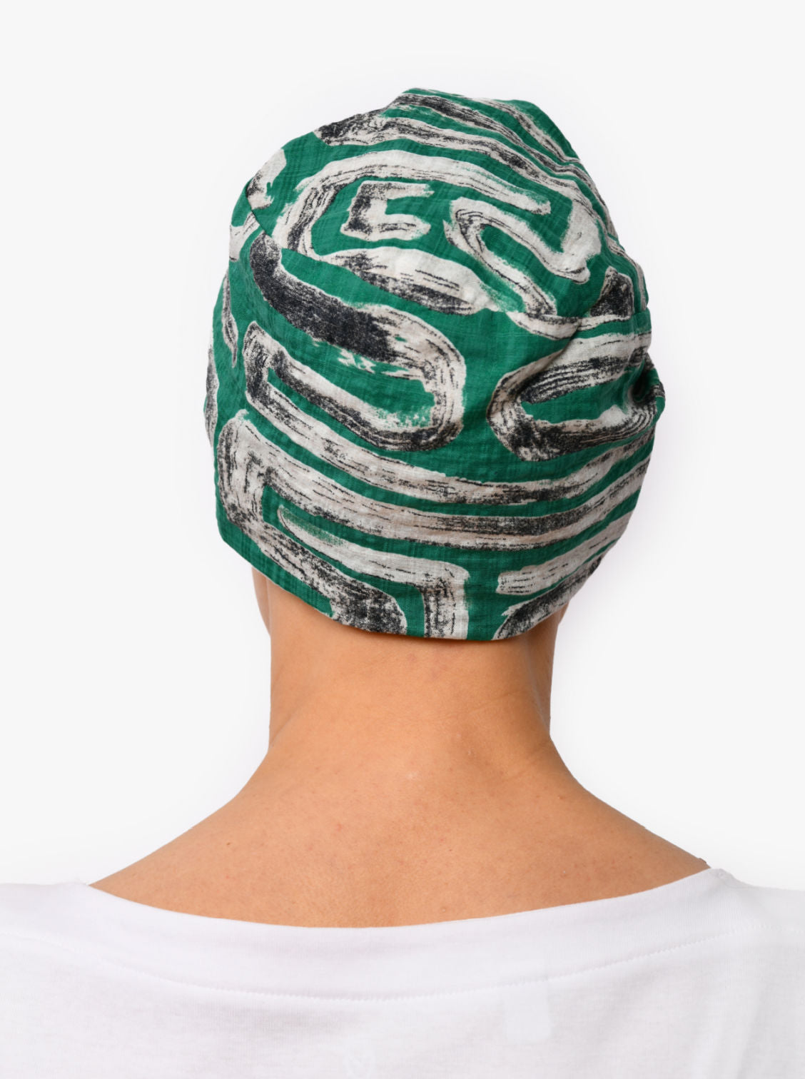 Chemo hoofddoekje Audrey - Green lino