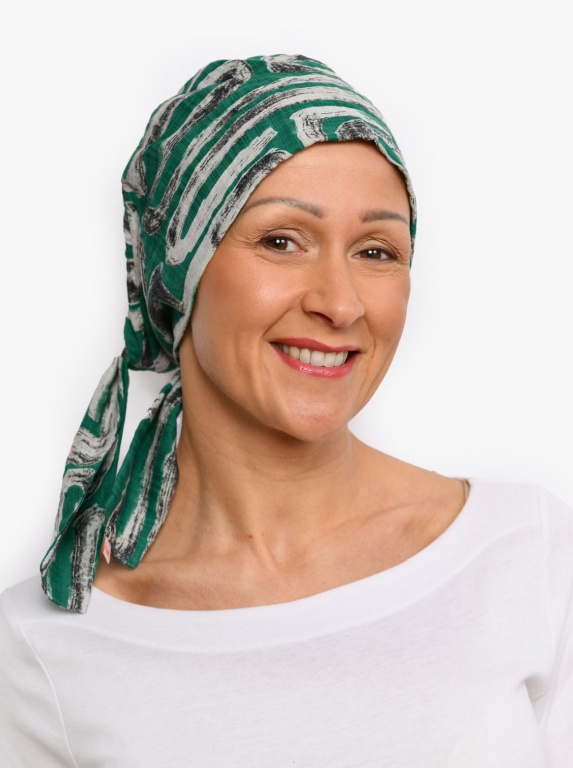 Chemo hoofddoekje Audrey - Green lino