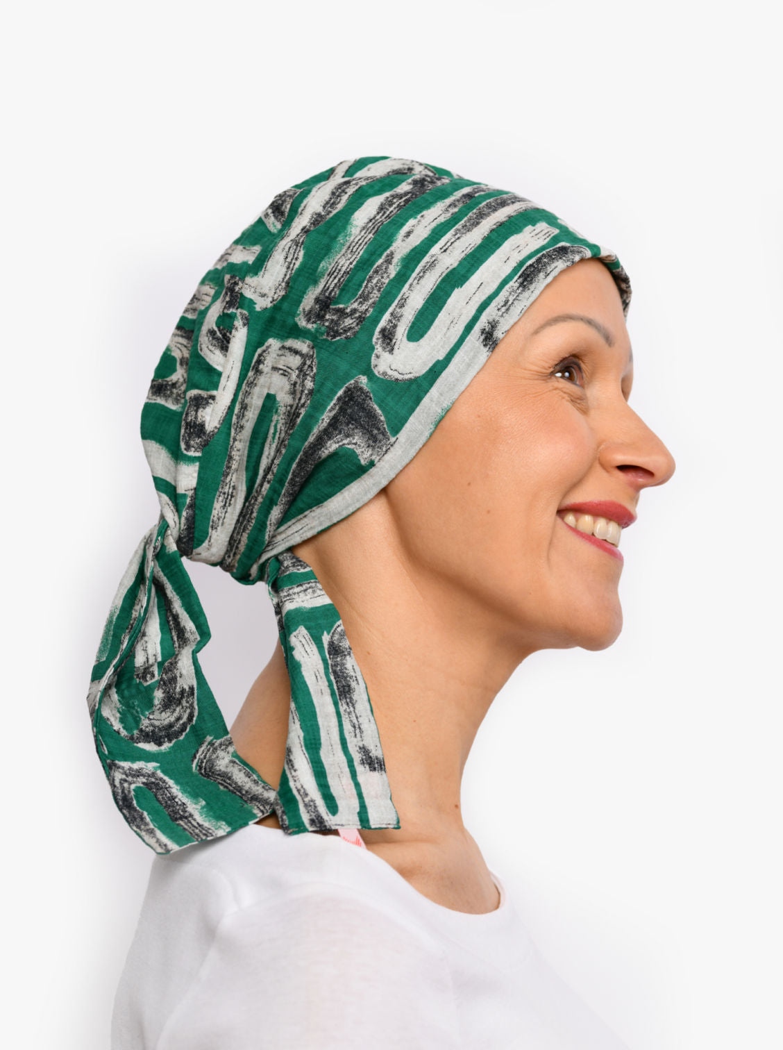 Chemo hoofddoekje Audrey - Green lino