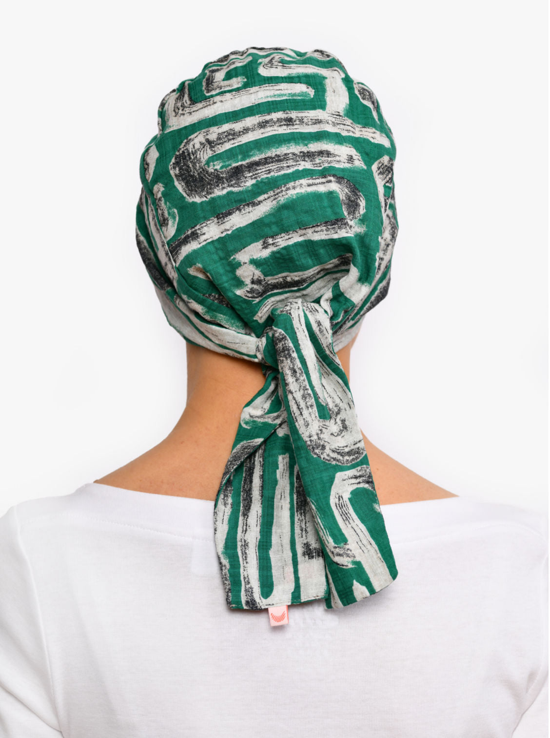 Chemo hoofddoekje Audrey - Green lino