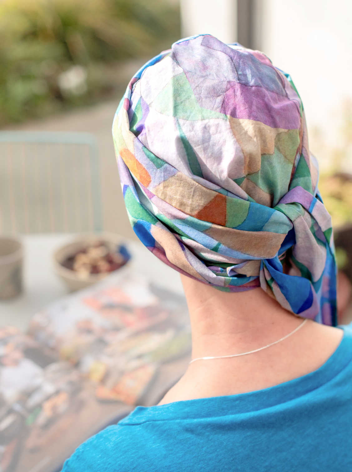lichte chemo sjaal in katoen voor zomer