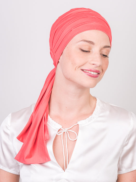 Chemo sjaal Liz - Flamingo