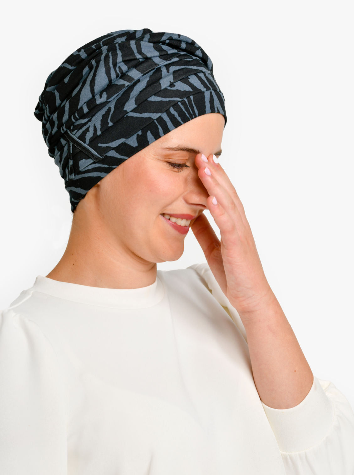 Chemo sjaal Liz - Snow