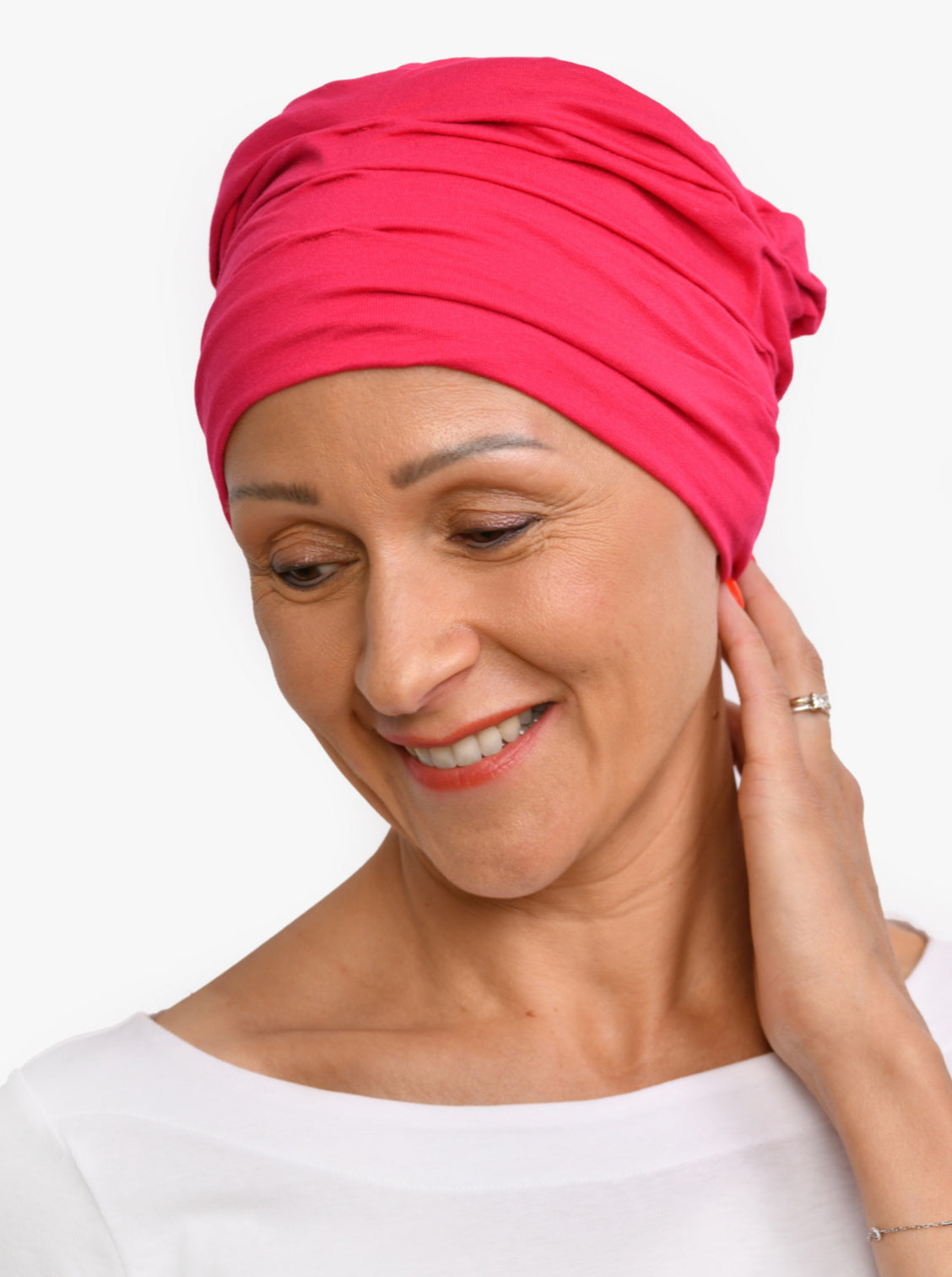 Chemo mutsje Marlene - Fuchsia