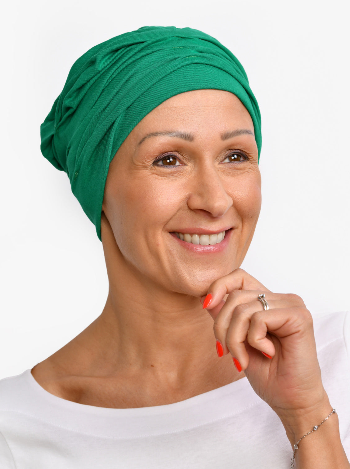 Chemo mutsje Marlene - Happy Green