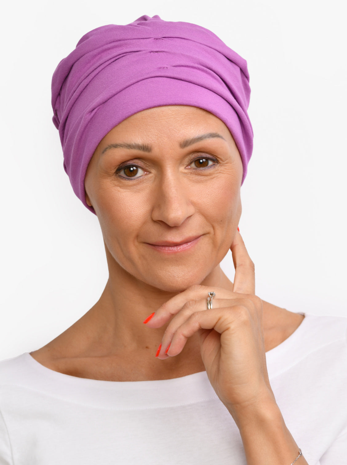 Chemo mutsje Marlene - Lavender